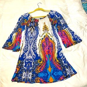Bright Paisley Print Blouse